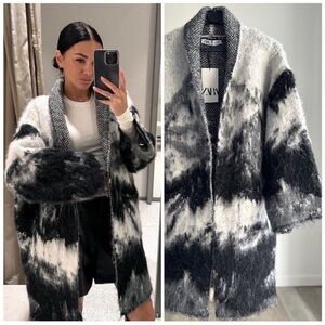 NWT Zara open front sweater jacket